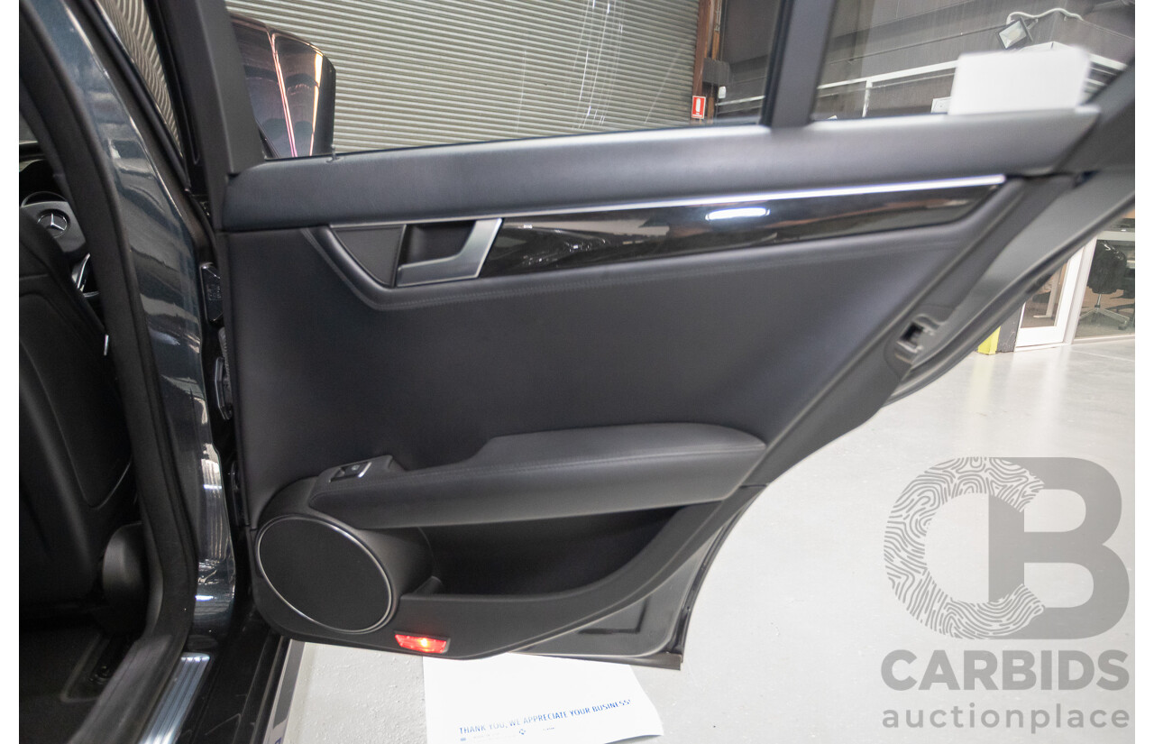 11/2011 Mercedes Benz C63 AMG W204 MY11 4d Sedan Magnetite Black Metallic V8 6.3L