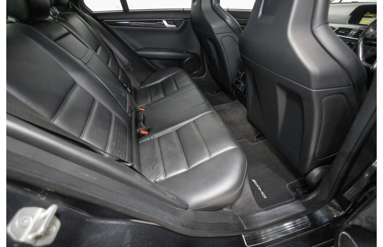 11/2011 Mercedes Benz C63 AMG W204 MY11 4d Sedan Magnetite Black Metallic V8 6.3L