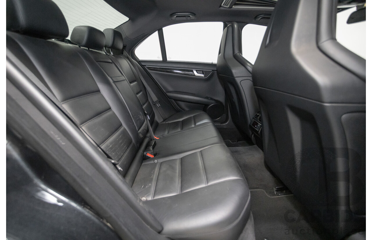 11/2011 Mercedes Benz C63 AMG W204 MY11 4d Sedan Magnetite Black Metallic V8 6.3L