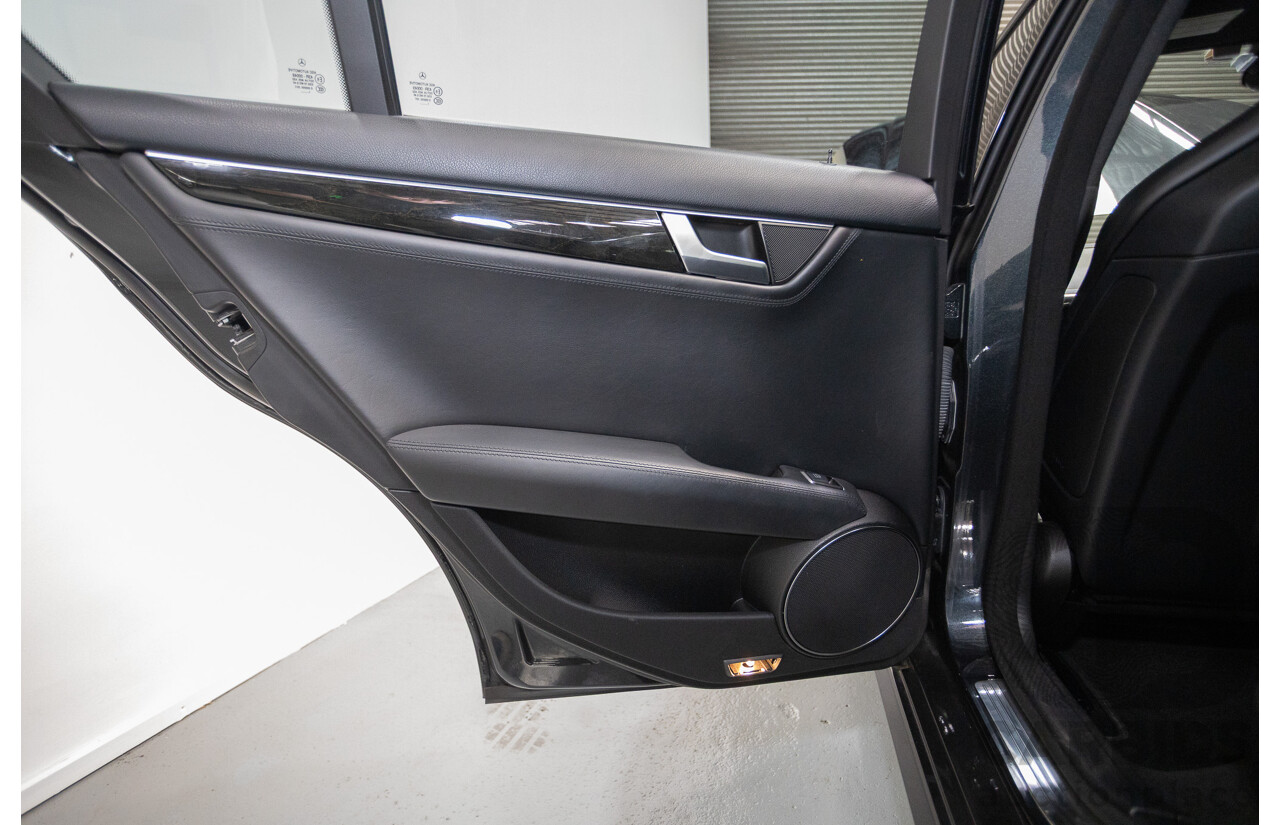 11/2011 Mercedes Benz C63 AMG W204 MY11 4d Sedan Magnetite Black Metallic V8 6.3L