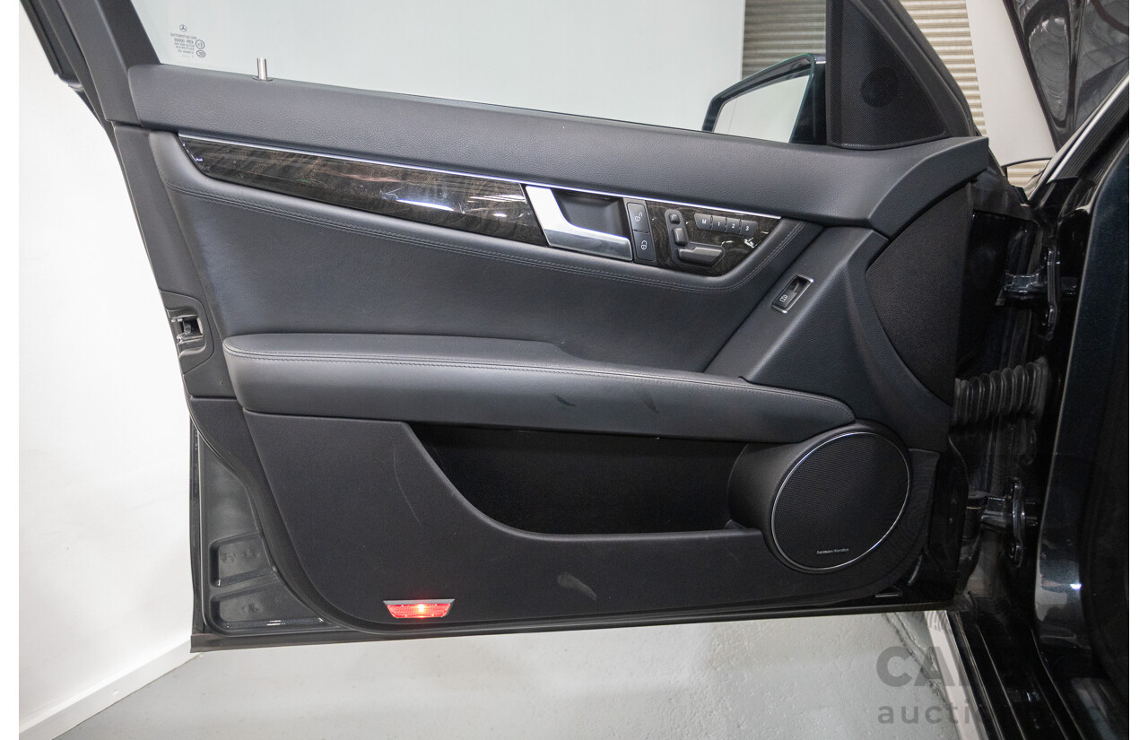 11/2011 Mercedes Benz C63 AMG W204 MY11 4d Sedan Magnetite Black Metallic V8 6.3L