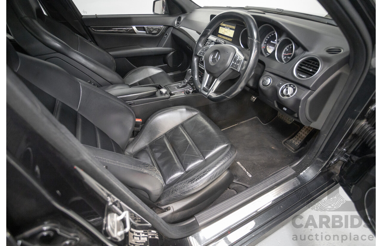 11/2011 Mercedes Benz C63 AMG W204 MY11 4d Sedan Magnetite Black Metallic V8 6.3L