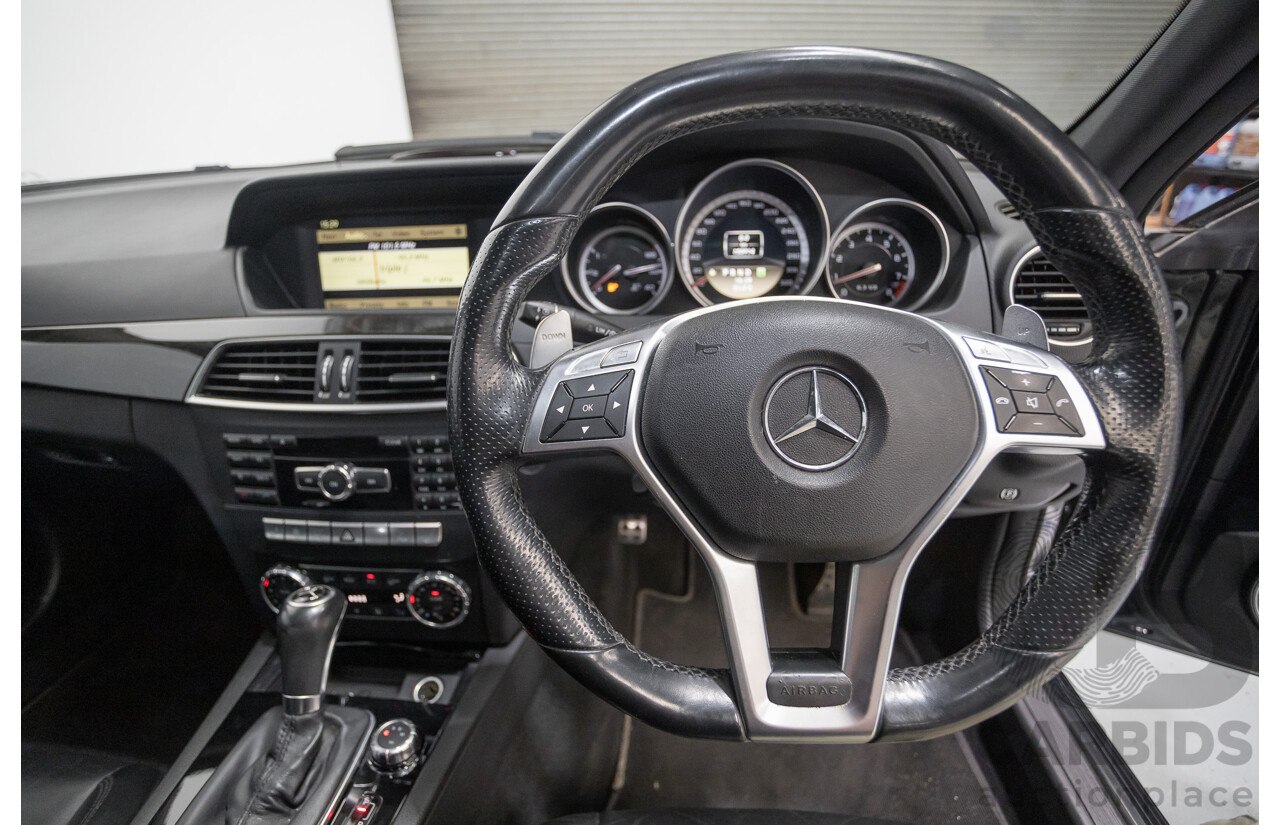 11/2011 Mercedes Benz C63 AMG W204 MY11 4d Sedan Magnetite Black Metallic V8 6.3L