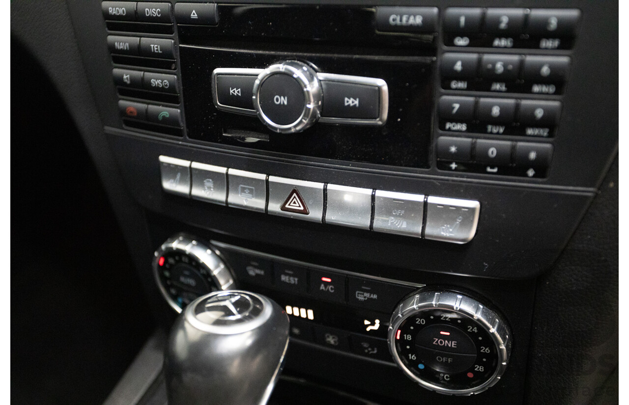 11/2011 Mercedes Benz C63 AMG W204 MY11 4d Sedan Magnetite Black Metallic V8 6.3L