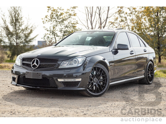 11/2011 Mercedes Benz C63 AMG W204 MY11 4d Sedan Magnetite Black Metallic V8 6.3L