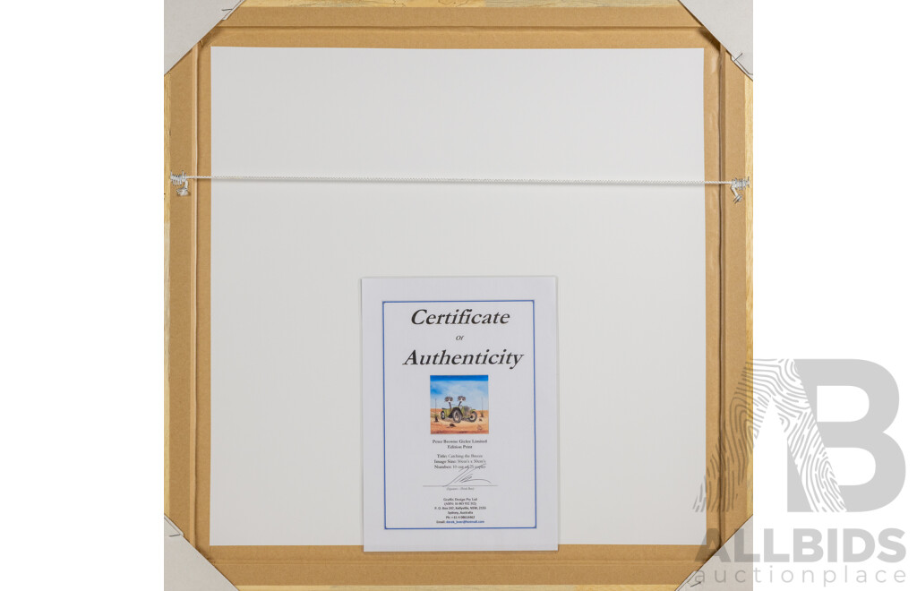 Peter Browne, (20th Century, Australian, 1947-), Catching the Breeze, Giclee Limited Edition Print, Hand Signed, 65 x 65 cm (frame)