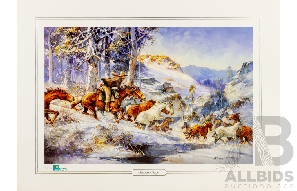 d'Arcy Doyle (20th Century, Australian, 1932-2001), Lost but Found & [5 More] (1994-95), Six Limited Editioned & Signed Prints After Originals, 64H x 87W cm (unframed) (6)