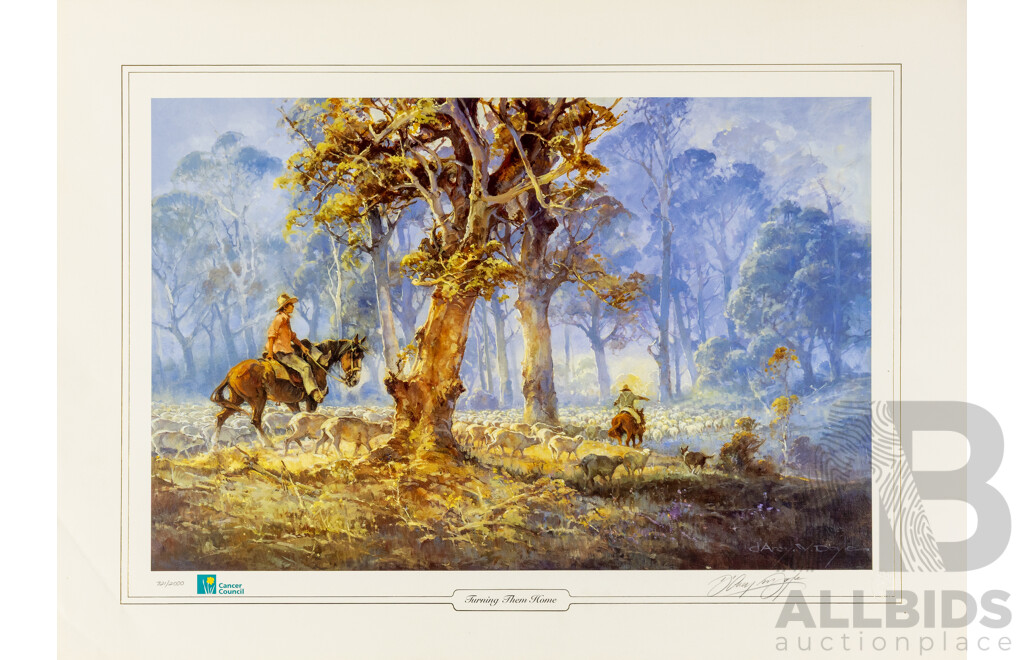 d'Arcy Doyle (20th Century, Australian, 1932-2001), Lost but Found & [5 More] (1994-95), Six Limited Editioned & Signed Prints After Originals, 64H x 87W cm (unframed) (6)