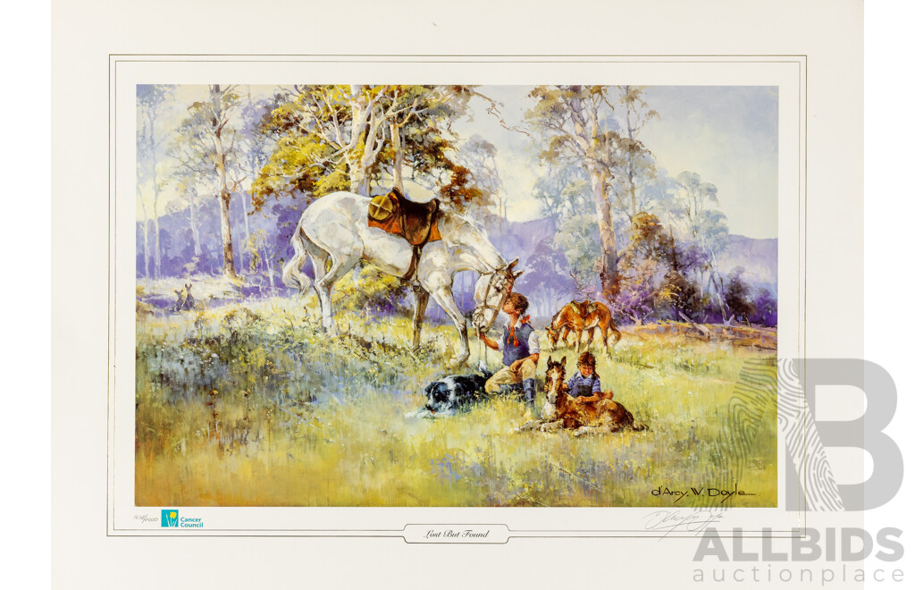 d'Arcy Doyle (20th Century, Australian, 1932-2001), Lost but Found & [5 More] (1994-95), Six Limited Editioned & Signed Prints After Originals, 64H x 87W cm (unframed) (6)