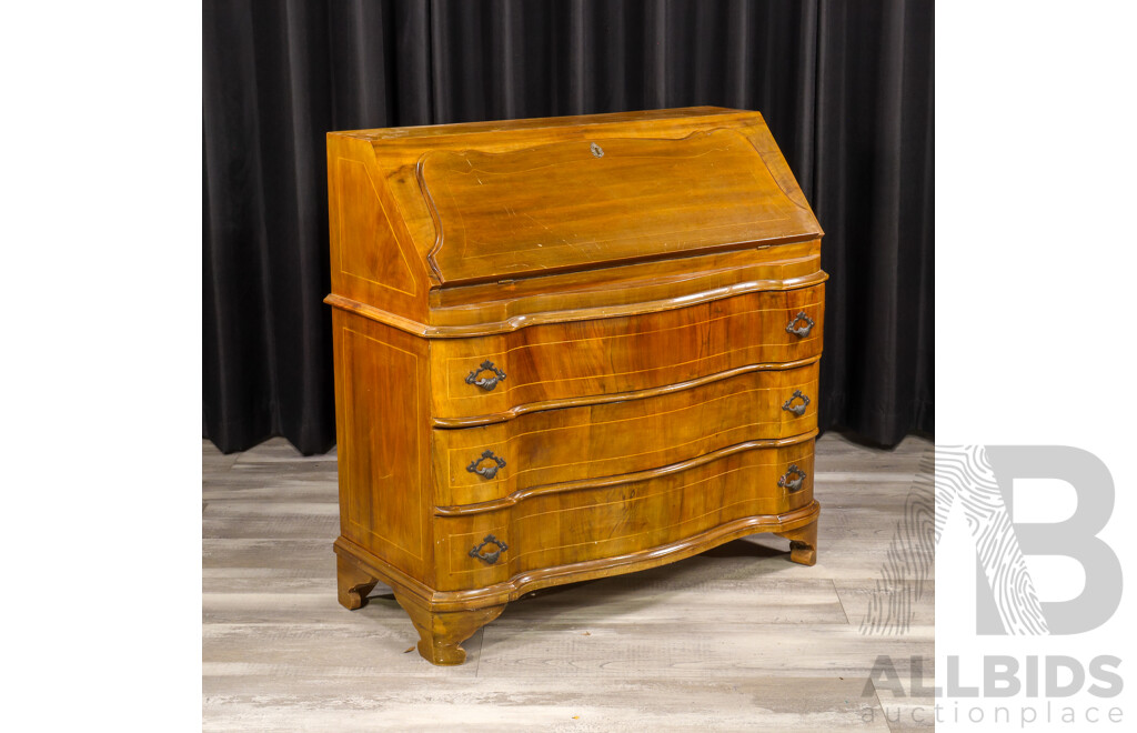 Dutch Colonial Style Fall Front Bureau