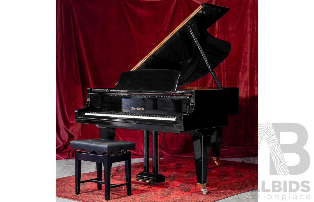 Vintage Bösendorfer Model 200 Grand Piano, Serial No. 34538, Austria, Circa 1981, with Adjustable Stool