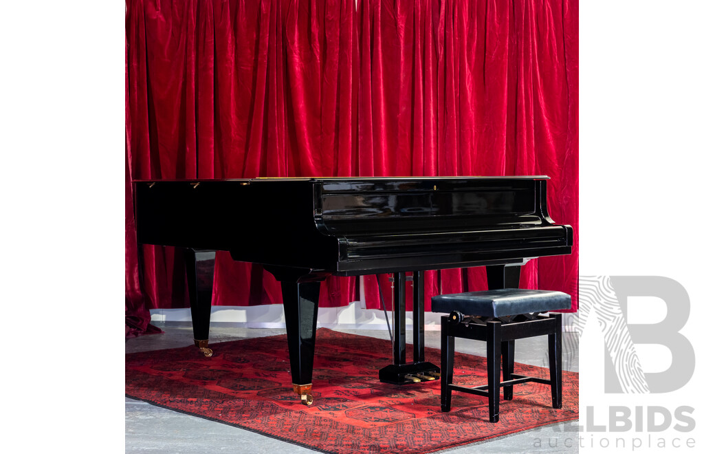 Vintage Bösendorfer Model 200 Grand Piano, Serial No. 34538, Austria, Circa 1981, with Adjustable Stool