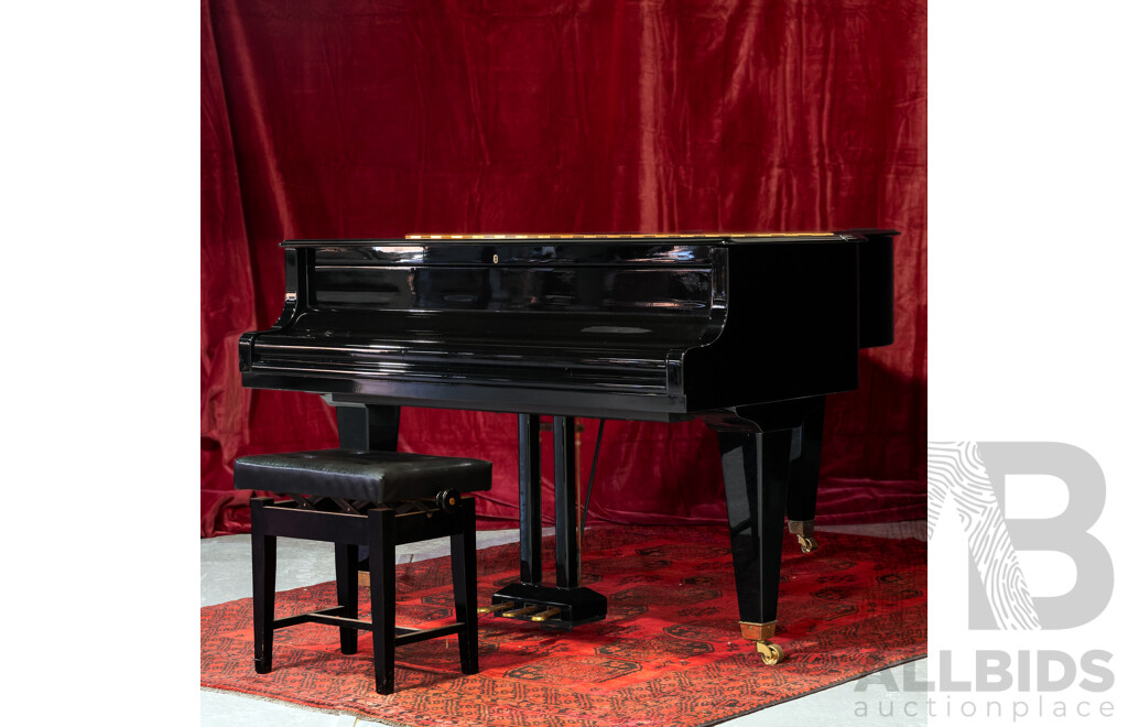 Vintage Bösendorfer Model 200 Grand Piano, Serial No. 34538, Austria, Circa 1981, with Adjustable Stool