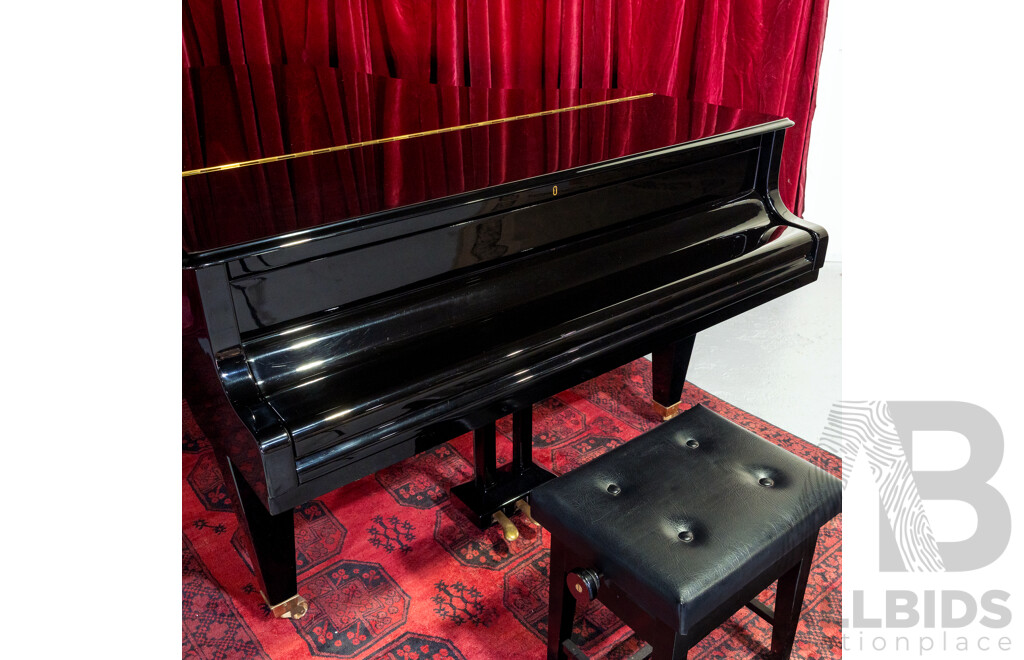 Vintage Bösendorfer Model 200 Grand Piano, Serial No. 34538, Austria, Circa 1981, with Adjustable Stool