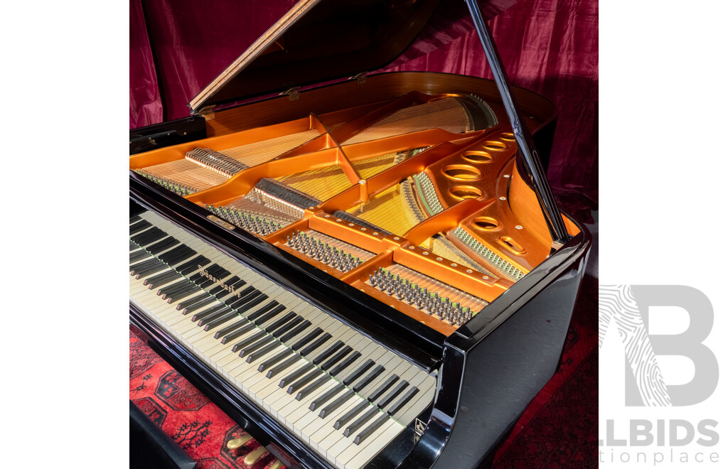 Vintage Bösendorfer Model 200 Grand Piano, Serial No. 34538, Austria, Circa 1981, with Adjustable Stool