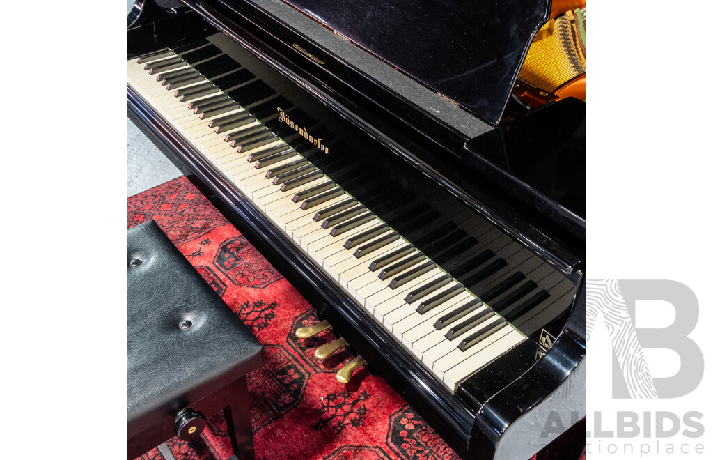 Vintage Bösendorfer Model 200 Grand Piano, Serial No. 34538, Austria, Circa 1981, with Adjustable Stool
