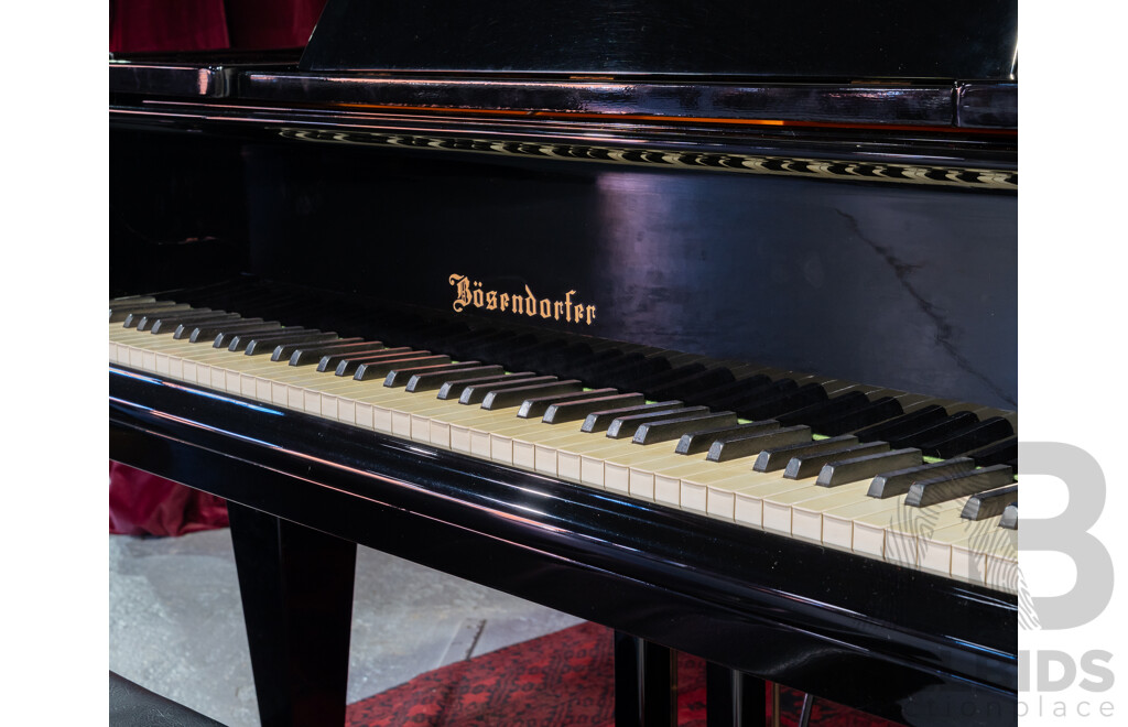 Vintage Bösendorfer Model 200 Grand Piano, Serial No. 34538, Austria, Circa 1981, with Adjustable Stool