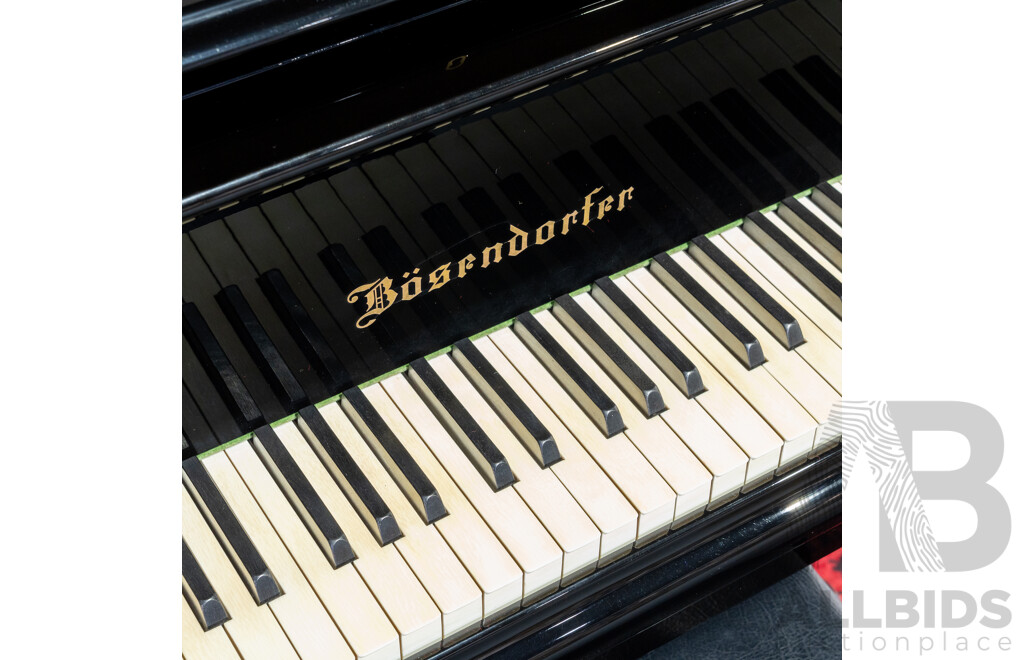 Vintage Bösendorfer Model 200 Grand Piano, Serial No. 34538, Austria, Circa 1981, with Adjustable Stool