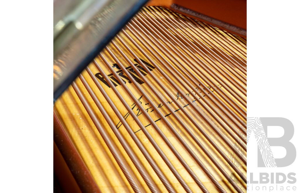 Vintage Bösendorfer Model 200 Grand Piano, Serial No. 34538, Austria, Circa 1981, with Adjustable Stool