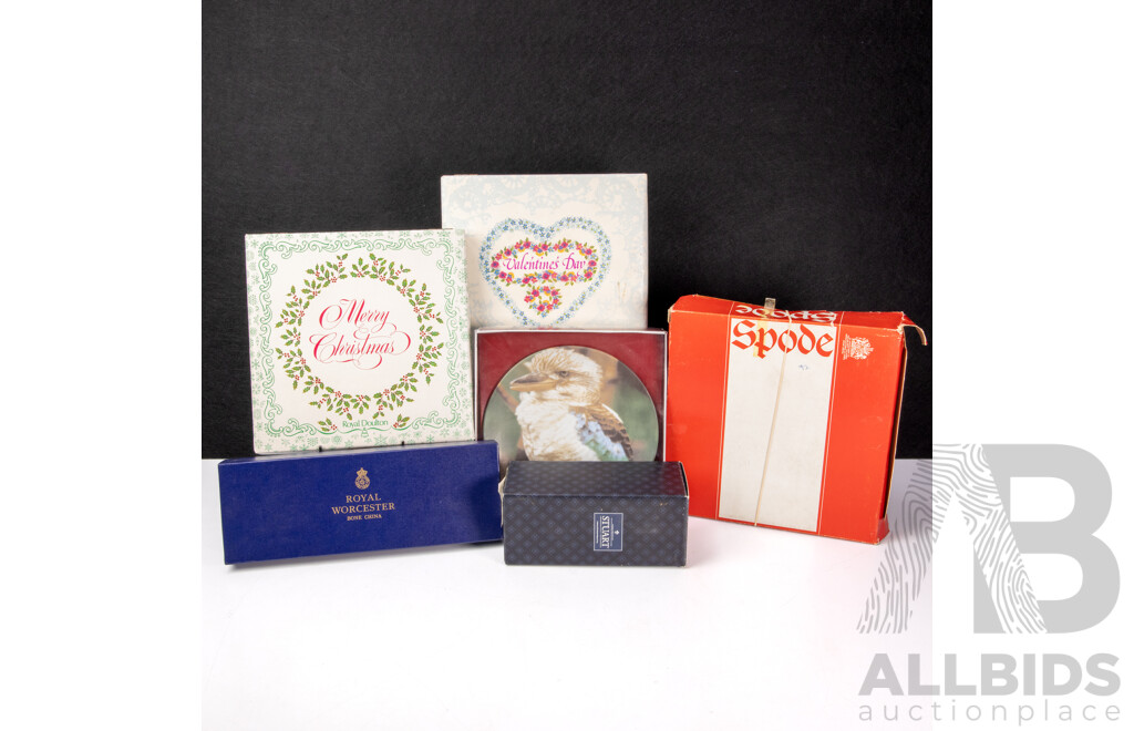 Collection of Boxed Vintage Ceramics and Crystal Including Spode, Royal Doulton, Royal Worcester, Westminster and Stuart