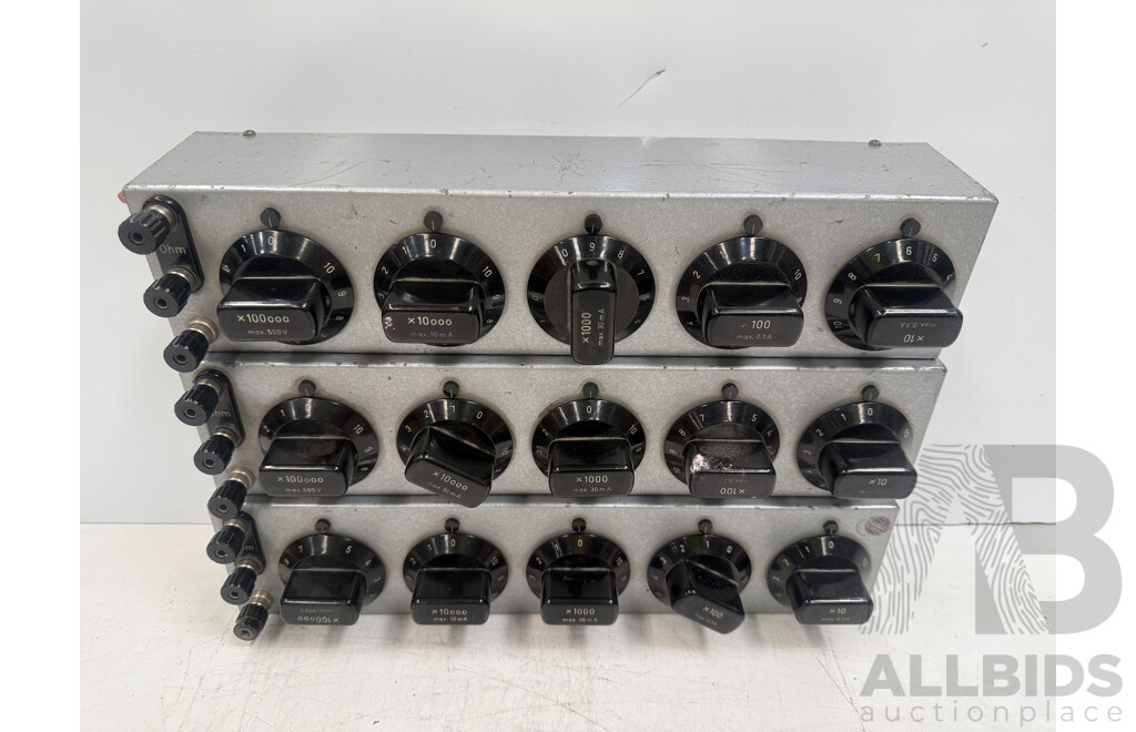 3x Danbridge Resistance Decade Box