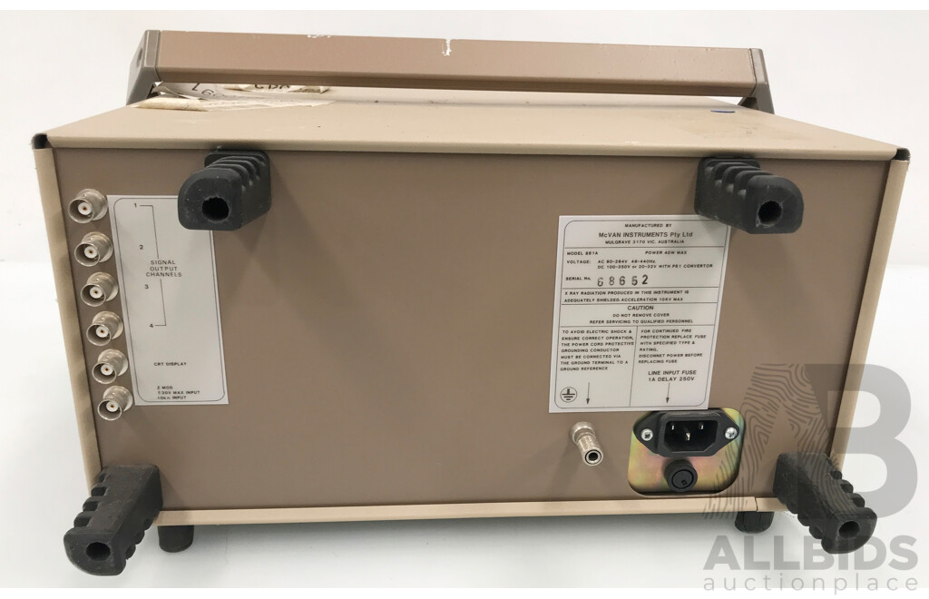 McVan Instruments PowerScope II 881A Oscilloscope