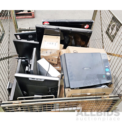 Pallet Lot of Assorted Monitors/Keyboards/Mice/IT Accessories