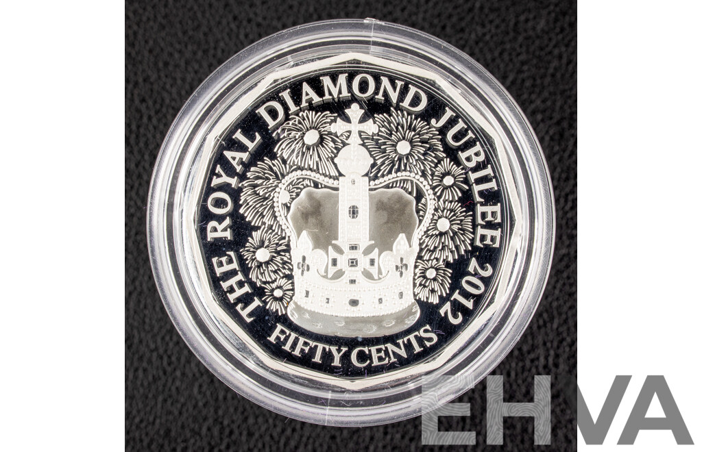 Australian RAM 2012 Silver Proof Fifty Cent Coin, Diamond Jubilee of the Accession of Queen Elizabeth II