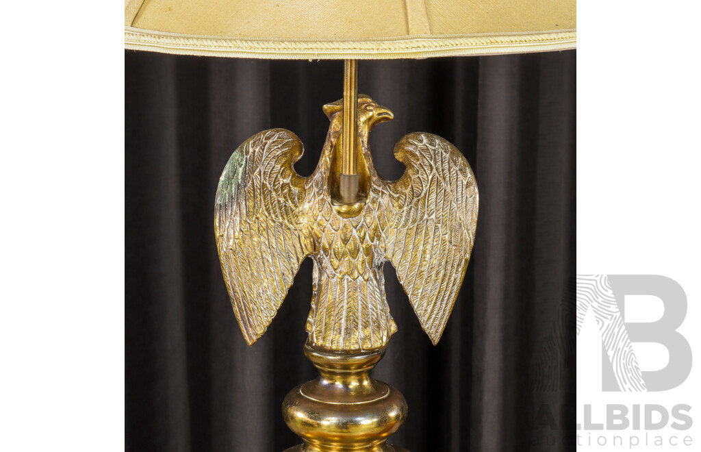 Vintage Brass Eagle Form Table Lamp