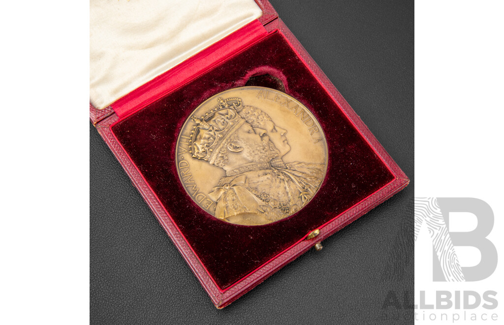 Geelong Fire Brigade Jubilee 1904 Medallion Presented to Thomas Wright. Esq