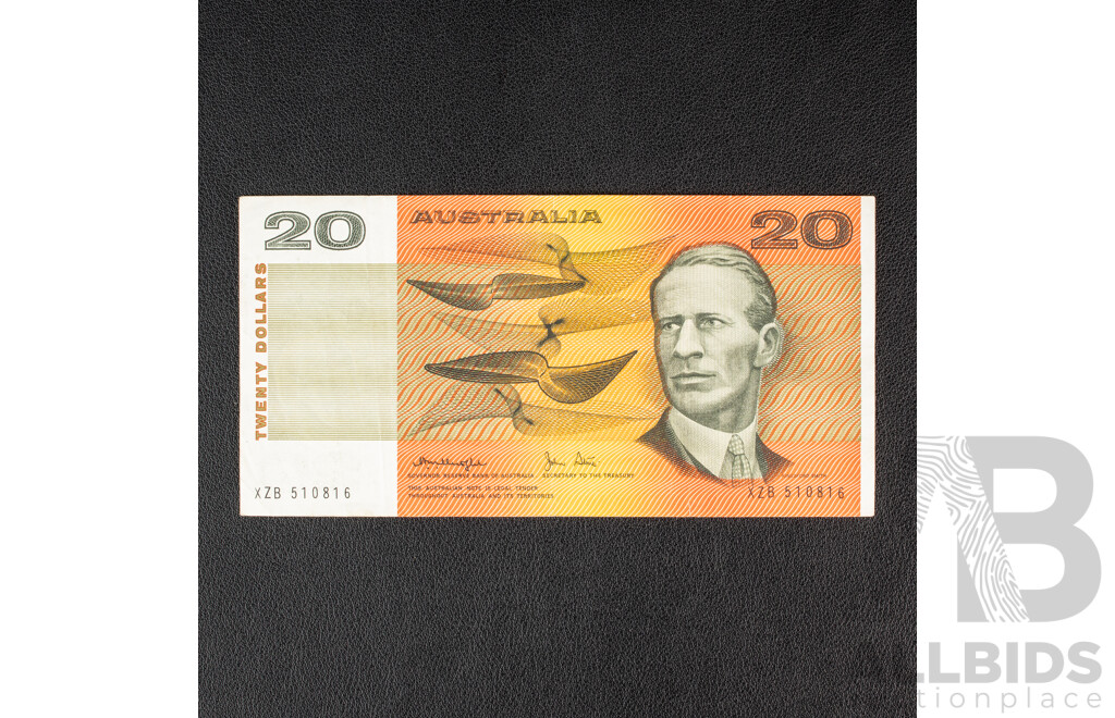 Australian 1979 Twenty Dollar Note, Knight/Stone R407a