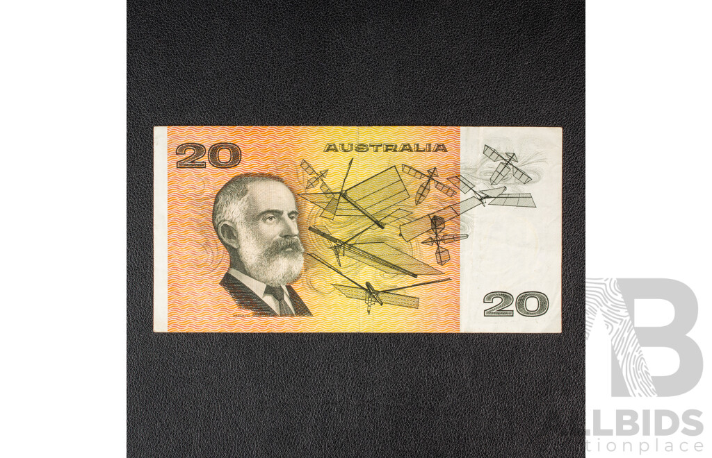 Australian 1979 Twenty Dollar Note, Knight/Stone R407a