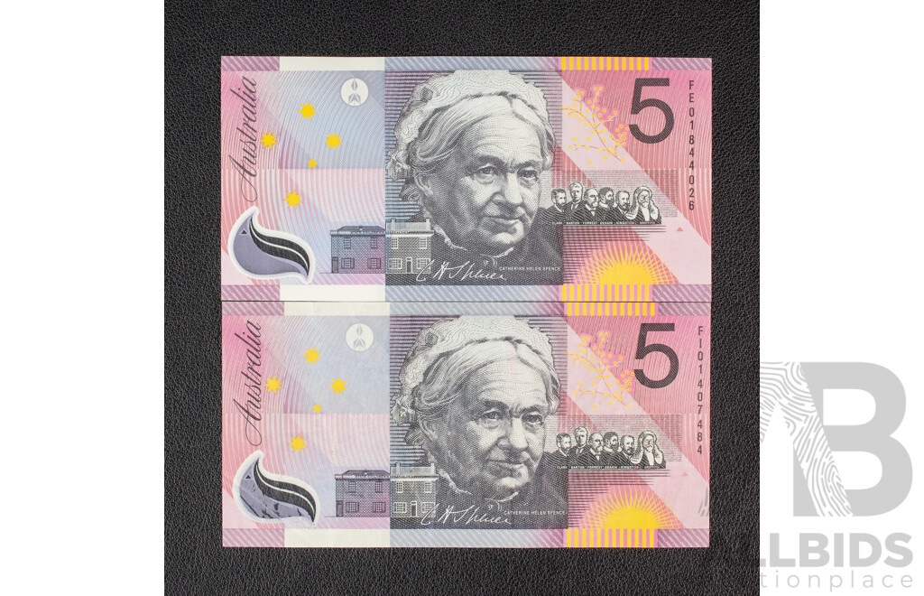 Collection of Australian Banknotes Including Four 1972 Five Dollar Notes Including 1972 Phillips/Wheeler R204, 1976 Knight/Wheeler R206a, Two 1997 Macfarlane/Evans, 1985 Two Dollars Johnston/Fraser R89...........