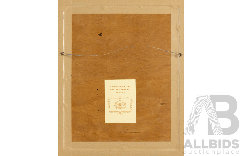 Sterling Henry Nahum (‘Baron’) (1906-1956) Signed Royal Presentation Portrait of Queen Elizabeth II & Prince Philip, Duke of Edinburgh (1954)