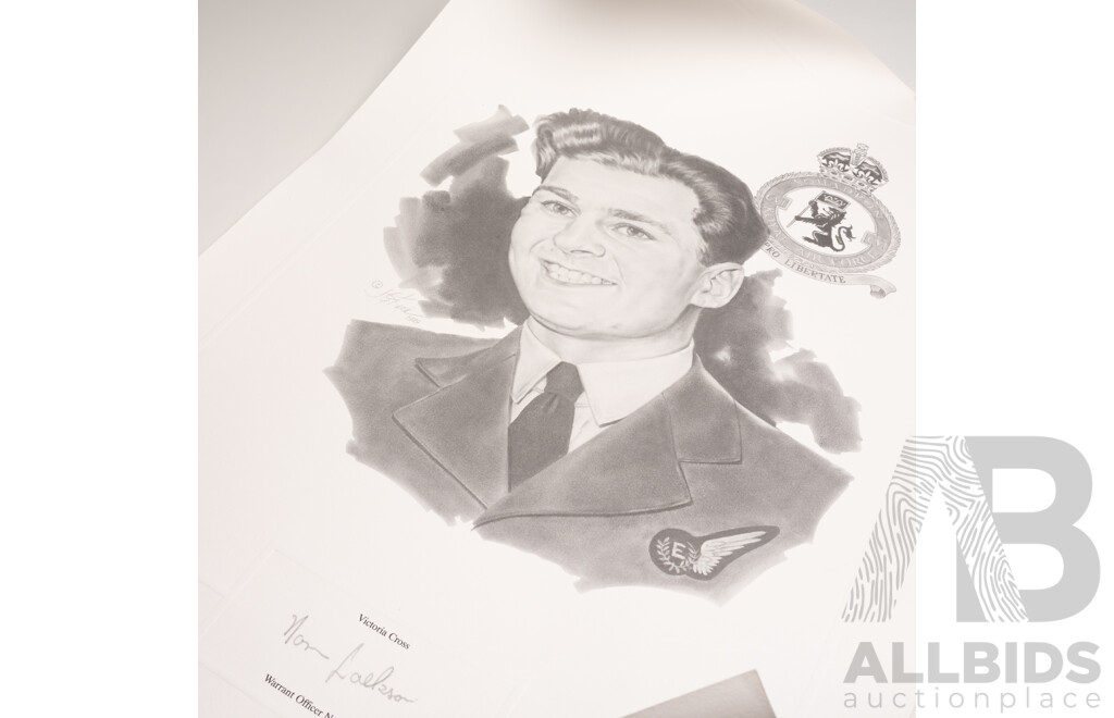 Collection of Nine Autographs From Victoria Cross Recipients