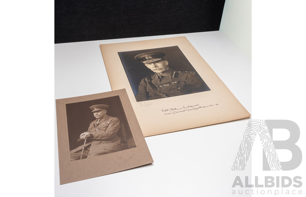 Collection of Five Autographs From Ware Heroes