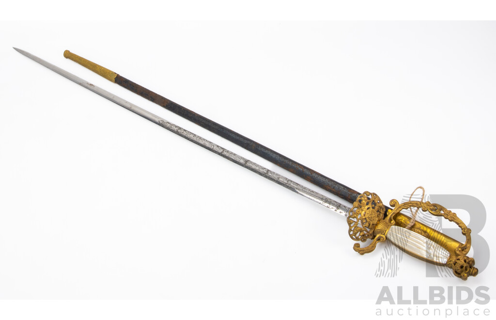 Belgian Diplomatic Court Sword