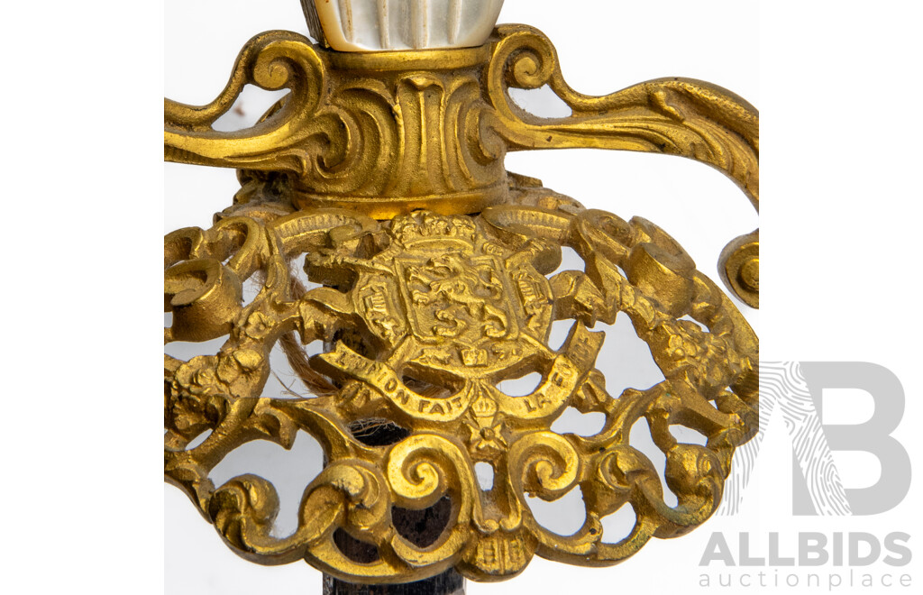 Belgian Diplomatic Court Sword