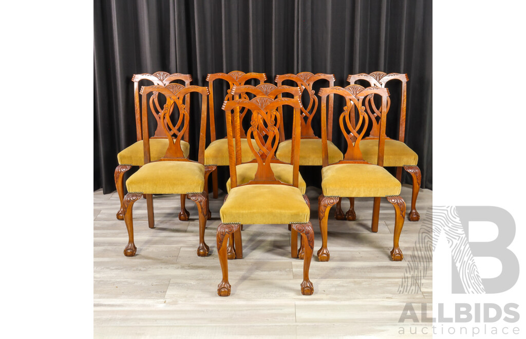 Hepplewhite Style Nine Piece Dining Setting