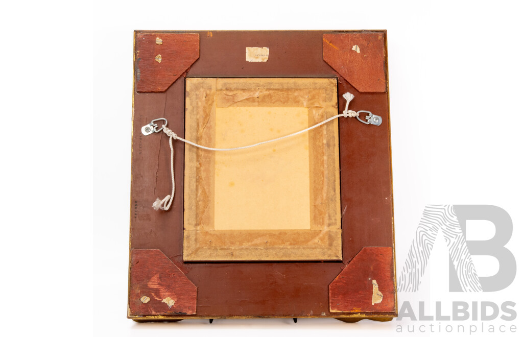 Lovely Vintage Ornate Gilt Framed Mirror, 48 X 43 Cm (frame)