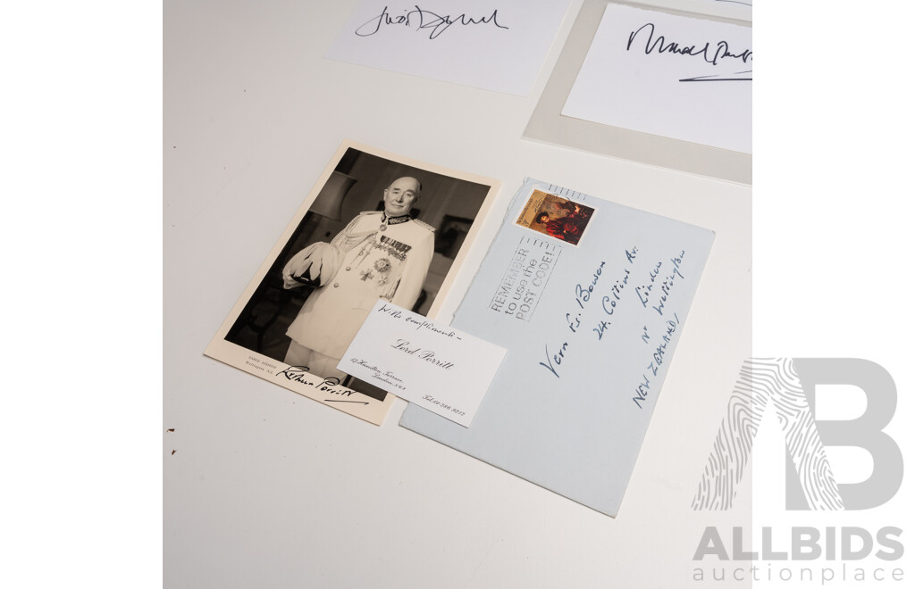 Stars of Stage & Screen Collection of Nine Autographs/Signatures