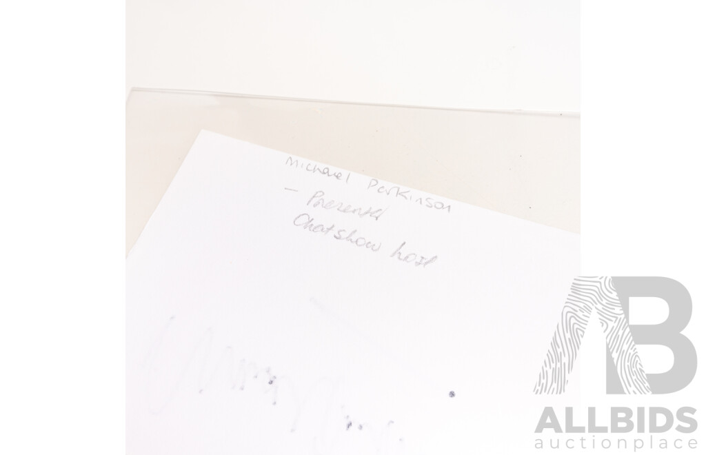 Stars of Stage & Screen Collection of Nine Autographs/Signatures