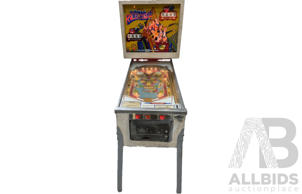 GOTTLIEB's 2-Player ROLLER COASTER Pinball Machine 1971