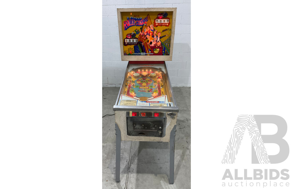 GOTTLIEB's 2-Player ROLLER COASTER Pinball Machine 1971