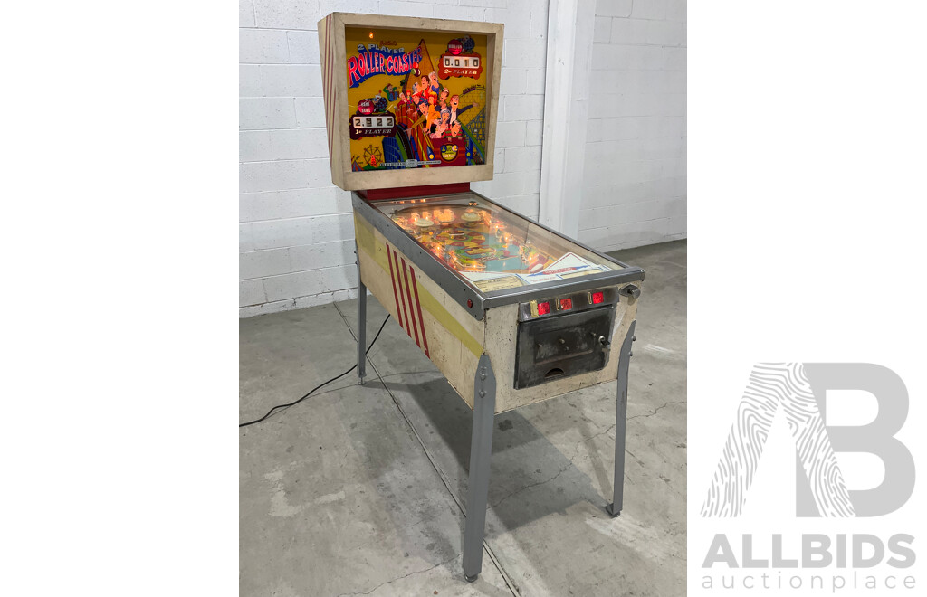 GOTTLIEB's 2-Player ROLLER COASTER Pinball Machine 1971