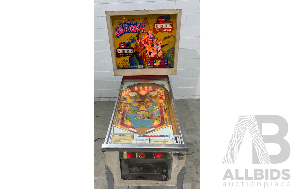 GOTTLIEB's 2-Player ROLLER COASTER Pinball Machine 1971