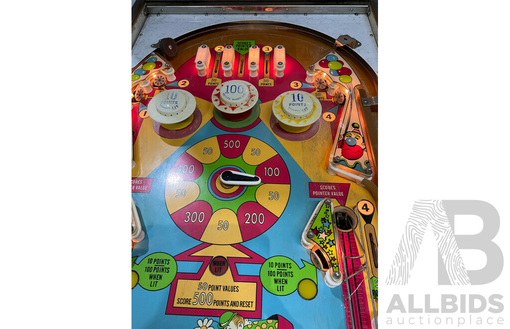 GOTTLIEB's 2-Player ROLLER COASTER Pinball Machine 1971