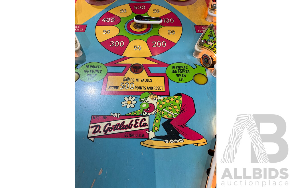 GOTTLIEB's 2-Player ROLLER COASTER Pinball Machine 1971