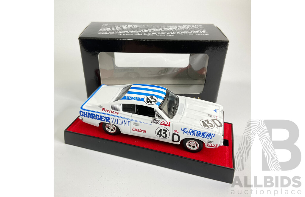 Trax Originals Diecast 1971 Valiant E38 Charger, Leo Geoghegan - 1:43 Scale