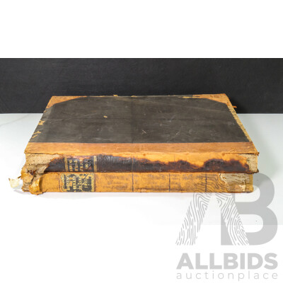 Two Antique Bound Sydney Morning Herald Newspaper Archives Including Pre Federation April to June 1900 and July to September 1901